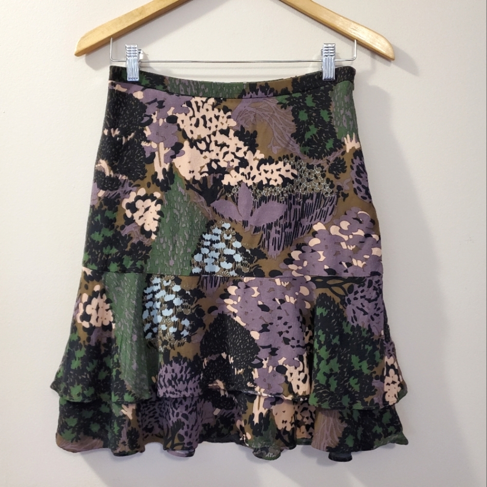 Boden - Tiered Print Skirt - Size 4